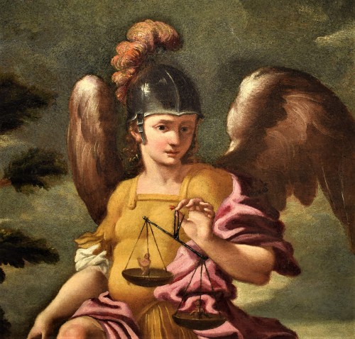 17th century - Saint Michael Archangel, Italian school end of 17th century